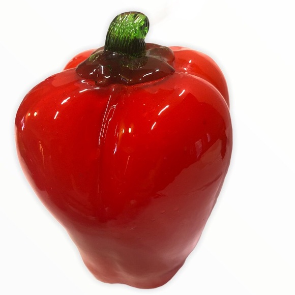 Vintage Glass Vegtable , Red Pepper - Picture 3 of 5